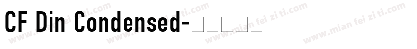 CF Din Condensed字体转换